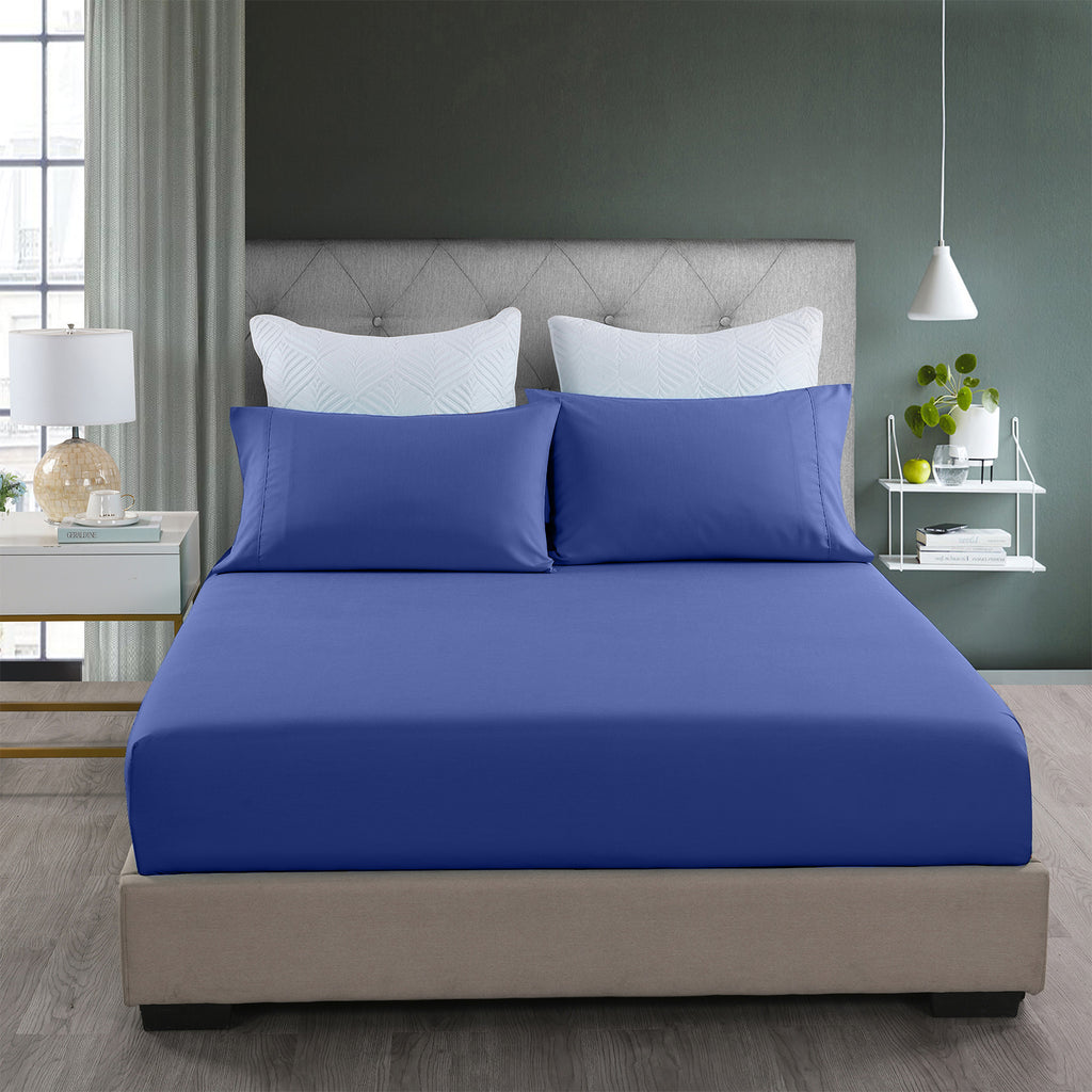 Royal Comfort Bamboo Cooling 2000TC 3-Piece Combo Set - Queen-Royal Blue-1951134875922862081