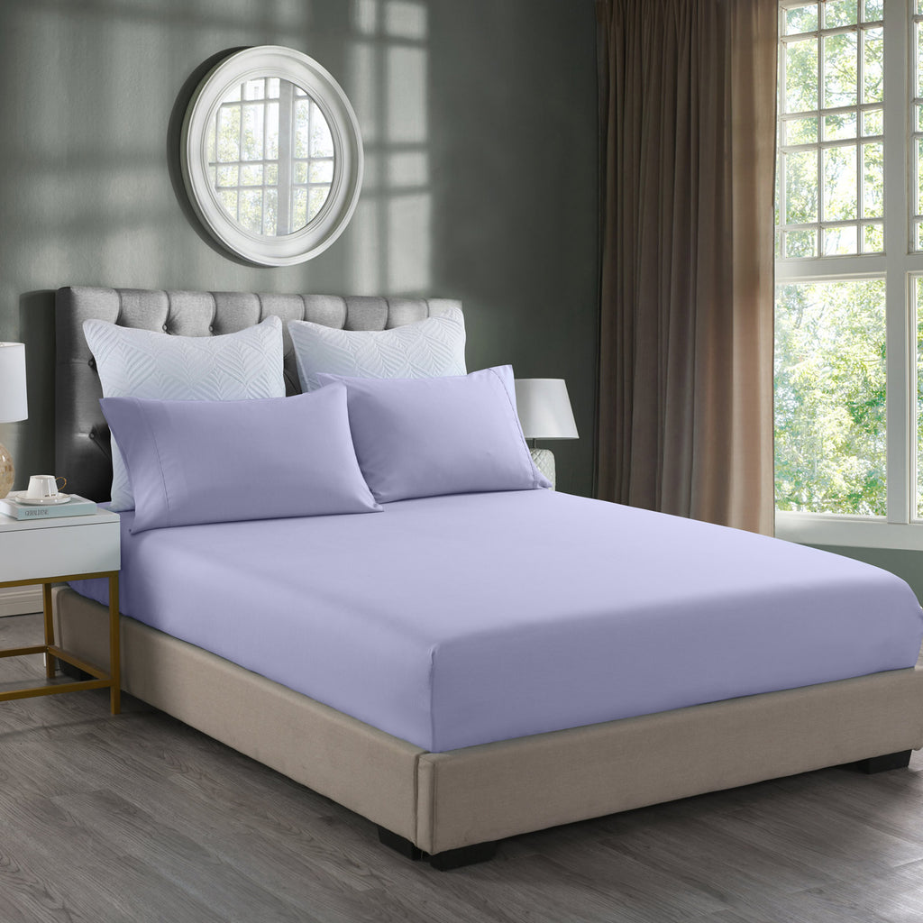 Royal Comfort Bamboo Cooling 2000TC 3-Piece Combo Set - King-Lilac Grey-1951134876682031104