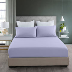 Royal Comfort Bamboo Cooling 2000TC 3-Piece Combo Set - King-Lilac Grey-1951134876682031105