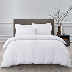 Royal Comfort Bamboo Cooling 2000TC Quilt Cover Set - Queen-White-1951134828384620544