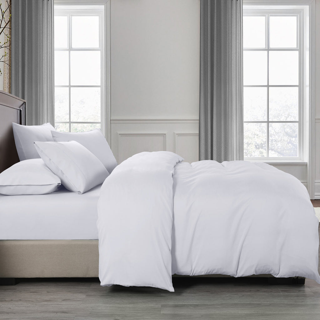 Royal Comfort Bamboo Cooling 2000TC Quilt Cover Set - Queen-White-1951134828384620546