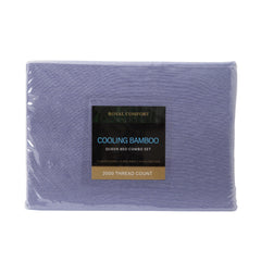 Royal Comfort Bamboo Cooling 2000TC 6-Piece Combo Set -Double-Lilac Grey-1951134844603994112