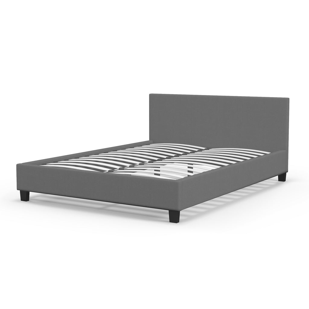 Milano Sienna Luxury Bed with Headboard (Model 2) - Grey No.28 - Double-1951134894147112960