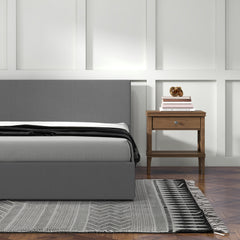 Milano Sienna Luxury Bed with Headboard (Model 2) - Grey No.28 - Double-1951134894147112965