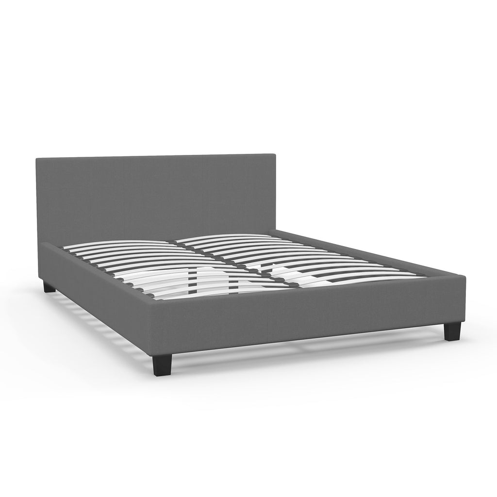 Milano Sienna Luxury Bed with Headboard (Model 2) - Grey No.28 - Double-1951134894147112967