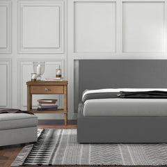 Milano Sienna Luxury Bed with Headboard (Model 2) - Grey No.28 - King-1951134894885310468