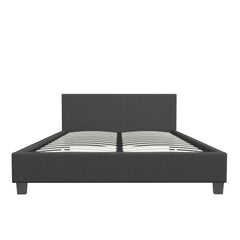 Milano Sienna Luxury Bed with Headboard (Model 2) - Charcoal No.35 - King Single-1951134895539621893