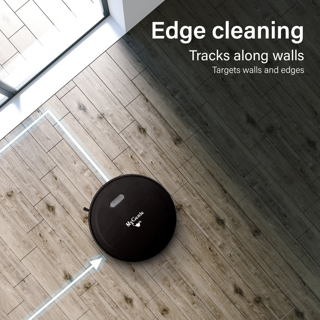 MyGenie Smart Robotic Vacuum Cleaner - Black-1951134808654614534