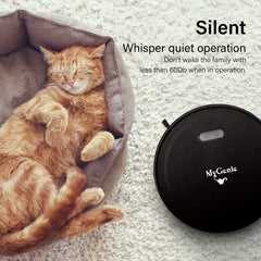 MyGenie Smart Robotic Vacuum Cleaner - Black-1951134808654614535