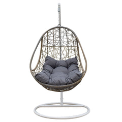 Arcadia Furniture Rocking Egg Chair - Oatmeal and Grey-1951134906692276227
