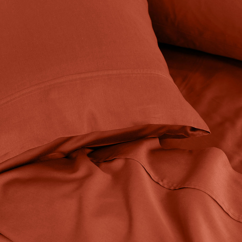 Royal Comfort - Balmain 1000TC Bamboo cotton Sheet Sets (King) - Cinnamon-1951134878531719172