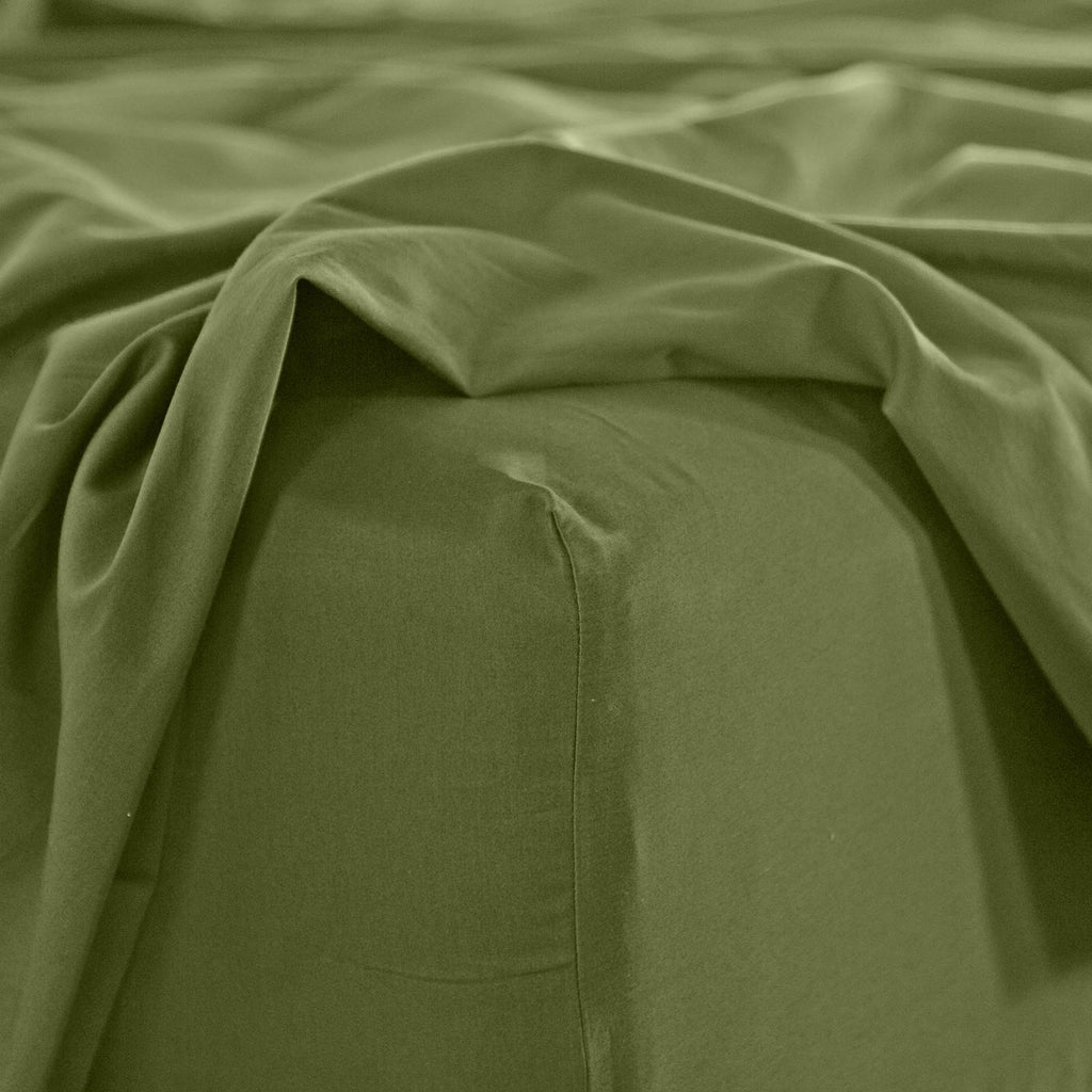 Royal Comfort - Balmain 1000TC Bamboo cotton Sheet Sets (King) - Olive-1951134878728851459