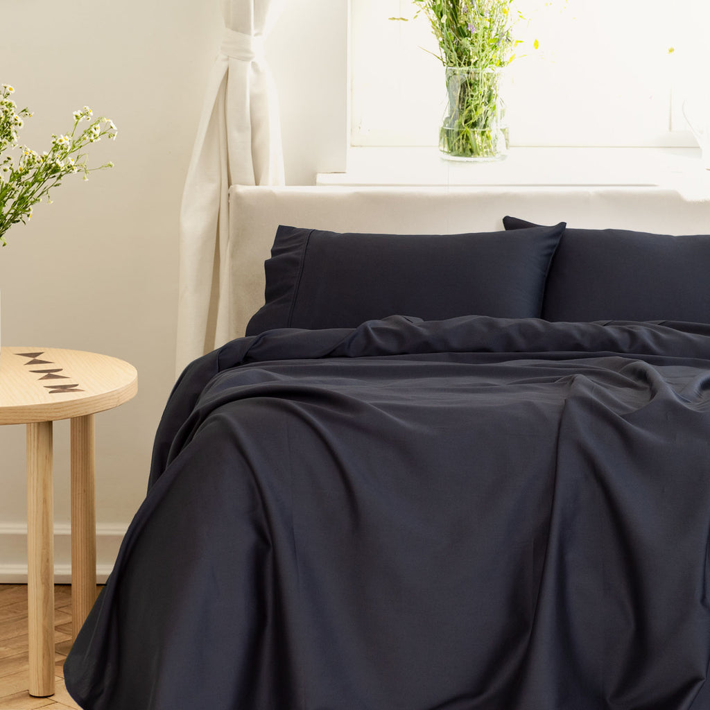 Royal Comfort - Balmain 1000TC Bamboo cotton Sheet Sets (King) - Charcoal-1951134879303471104