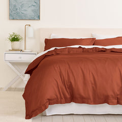 Royal Comfort - Balmain 1000TC Bamboo cotton Quilt Cover Sets (Queen) - Cinnamon-1951134829278007296