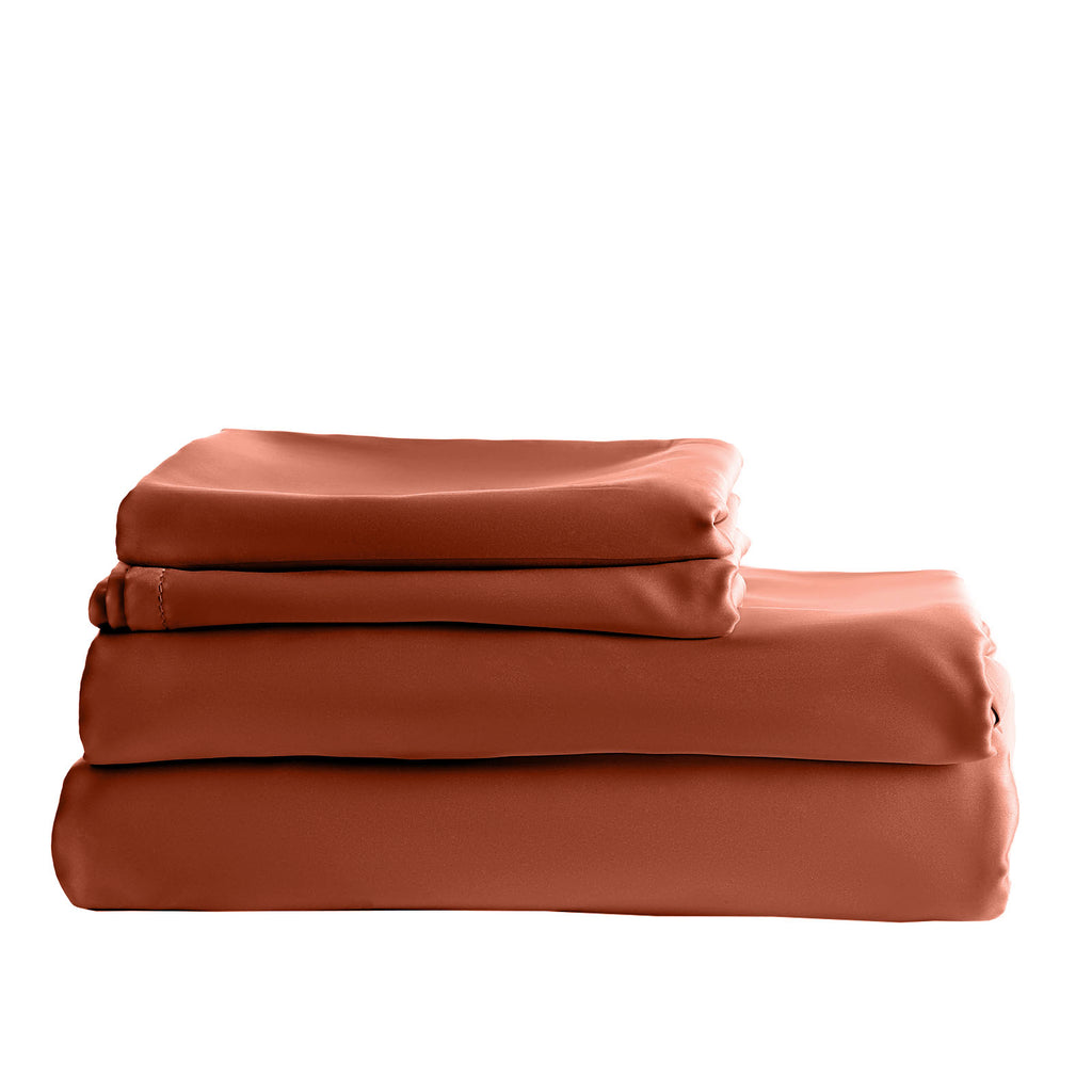 Royal Comfort - Balmain 1000TC Bamboo cotton Quilt Cover Sets (Queen) - Cinnamon-1951134829278007302