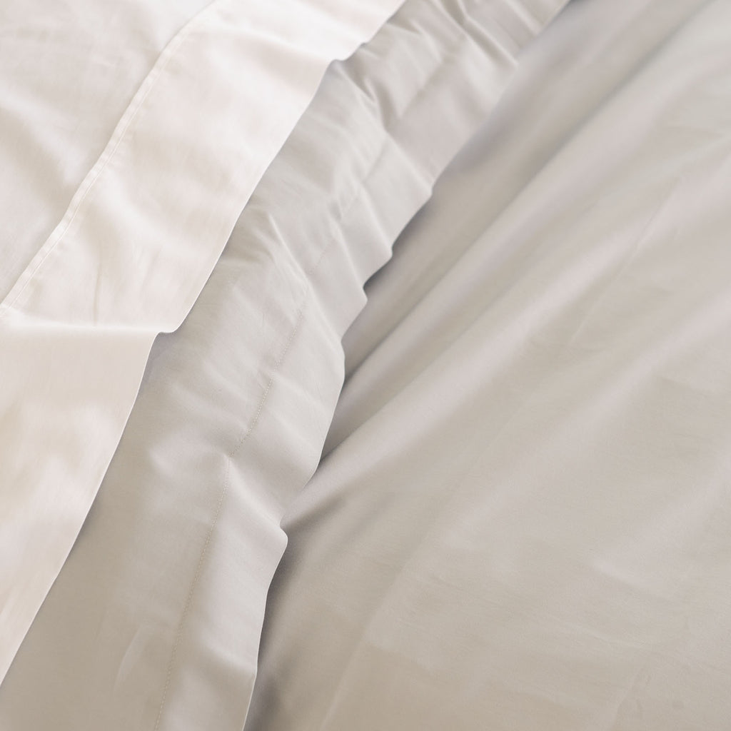 Royal Comfort - Balmain 1000TC Bamboo cotton Quilt Cover Sets (Queen) - Cool Grey-1951134829844238341