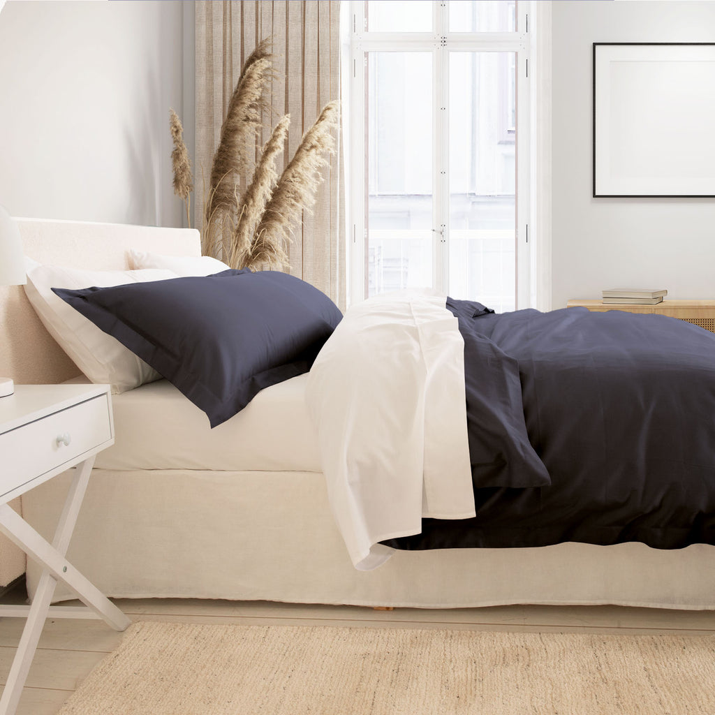 Royal Comfort - Balmain 1000TC Bamboo cotton Quilt Cover Sets (Queen) - Charcoal-1951134830041370626