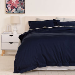 Royal Comfort - Balmain 1000TC Bamboo cotton Quilt Cover Sets (King) - Royal Blue-1951134830565658624