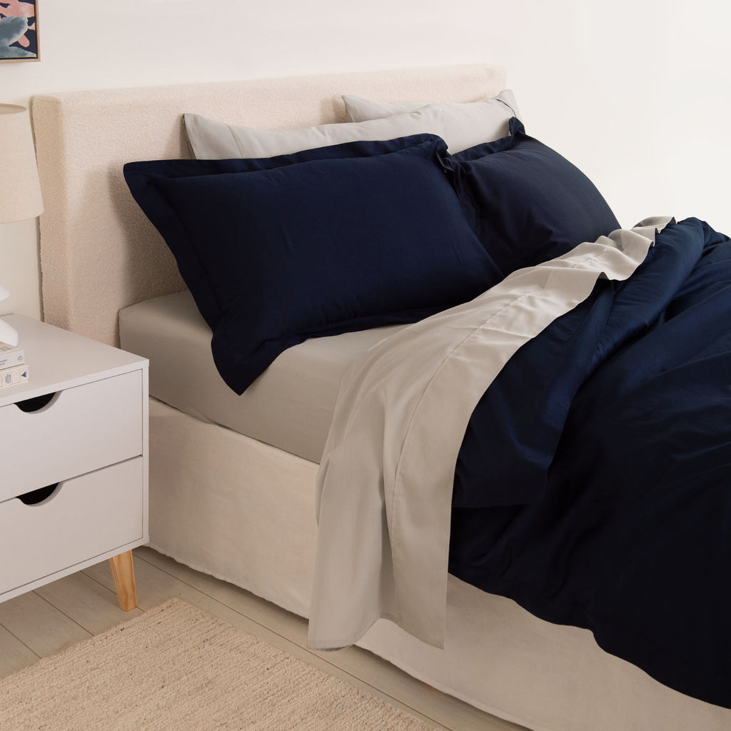 Royal Comfort - Balmain 1000TC Bamboo cotton Quilt Cover Sets (King) - Royal Blue-1951134830565658625