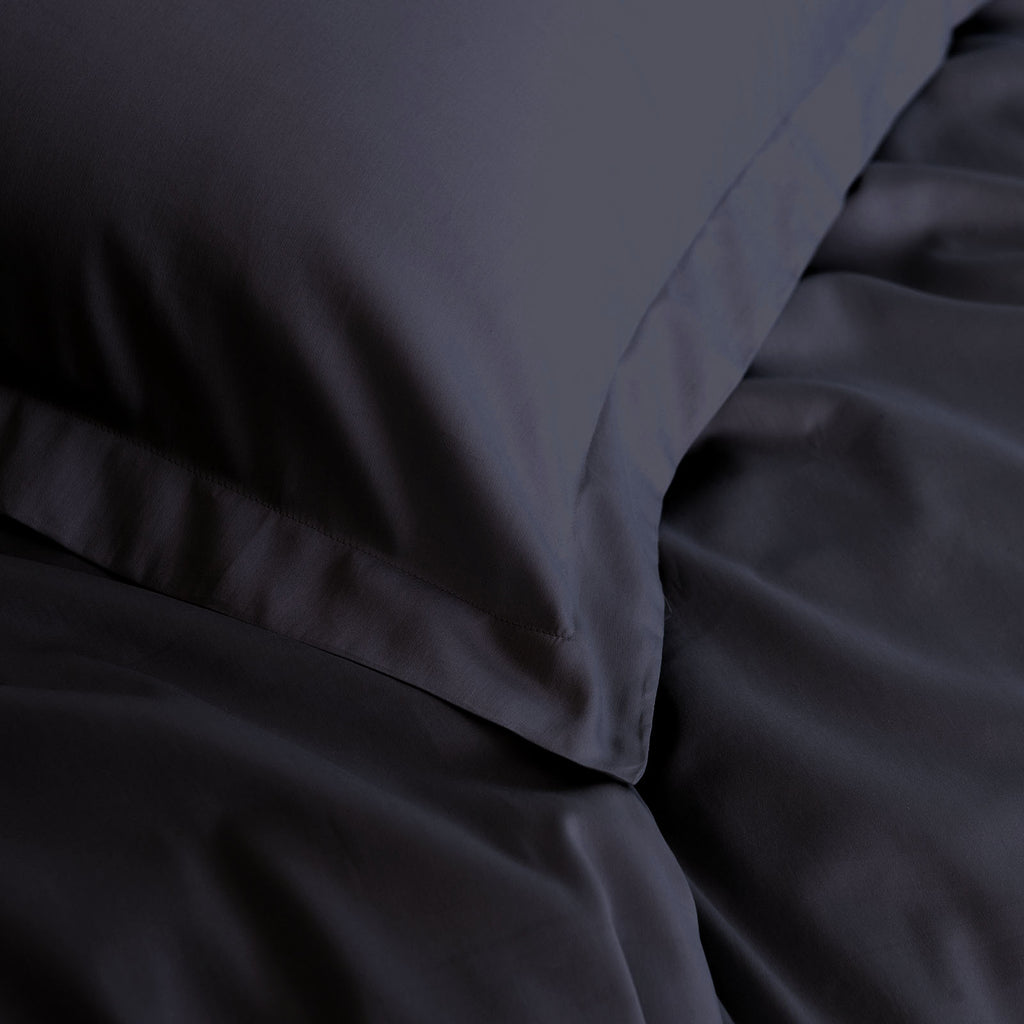Royal Comfort - Balmain 1000TC Bamboo cotton Quilt Cover Sets (King) - Charcoal-1951134830909591556