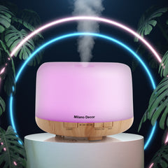 Milano Decor 500ml Aroma Mood Light Diffuser - Light Wood-1951134807115304961