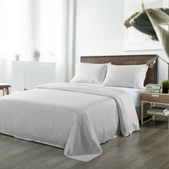 Royal Comfort Blended Bamboo Sheet Set Light Grey - Queen-1951134882059128832