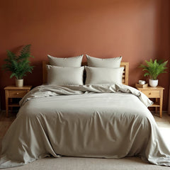 Royal Comfort Blended Bamboo Sheet Oatmeal - King-1951134883418083328