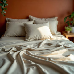 Royal Comfort Blended Bamboo Sheet Oatmeal - King-1951134883418083331