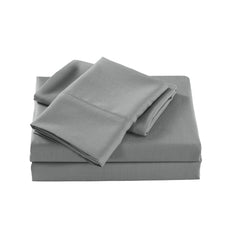 Royal Comfort Bamboo Cooling 2000TC Sheet Set King - Mid Grey-1951134885951442946