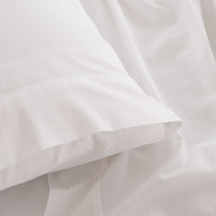 Royal Comfort Vintage Washed 100 % Cotton Sheet Set Single - White-1951134886622531589