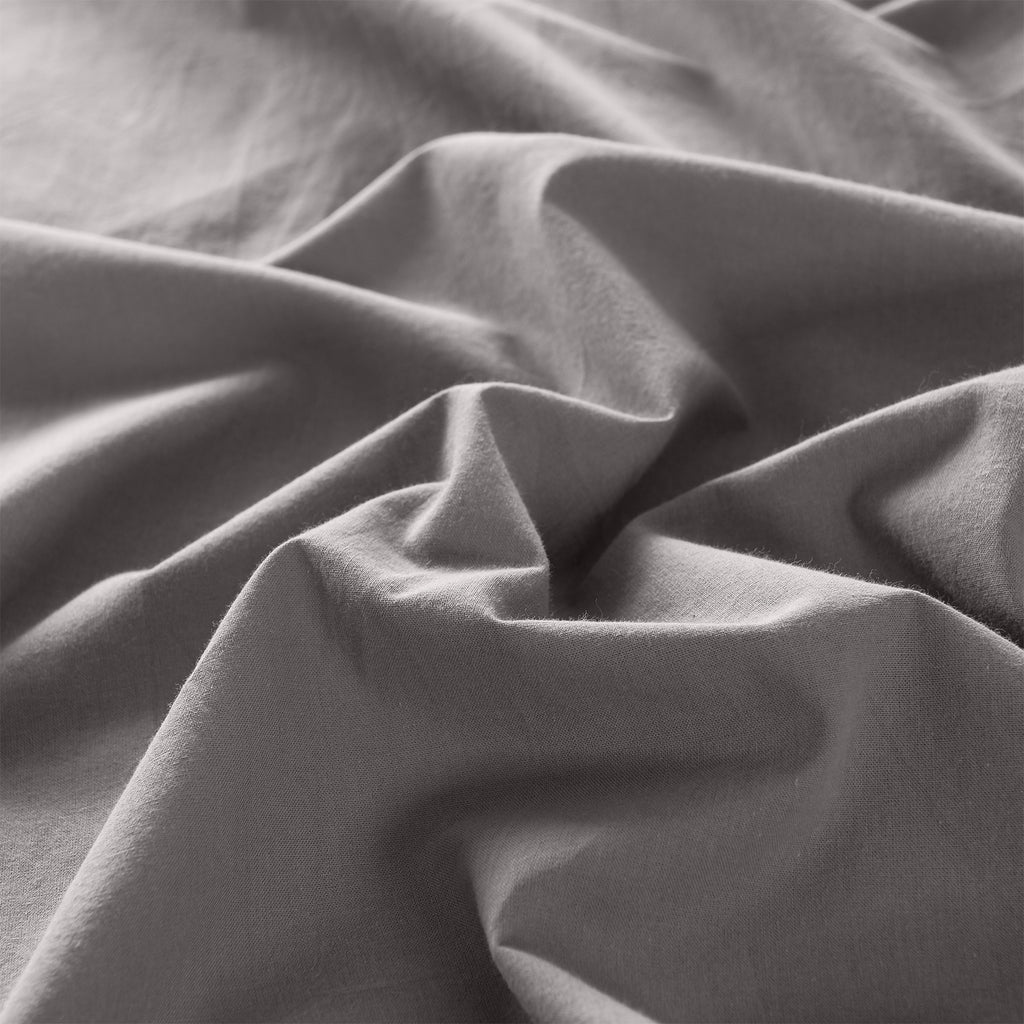 Royal Comfort Vintage Washed 100 % Cotton Sheet Set Single - Grey-1951134887218122758