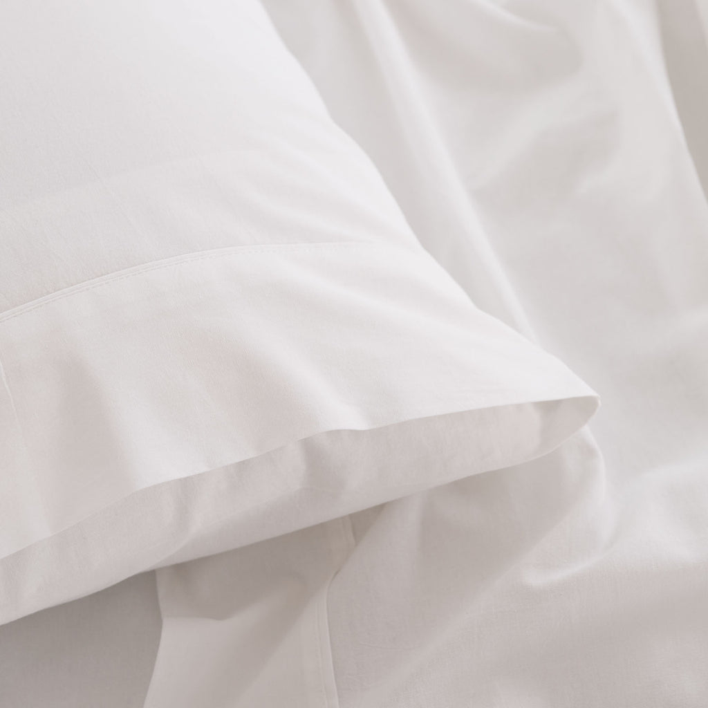 Royal Comfort Vintage Washed 100% Cotton Sheet Set Queen - White-1951134888623214597