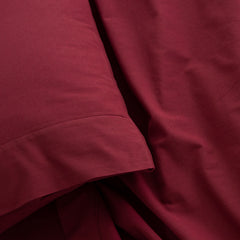 Royal Comfort Vintage Washed 100% Cotton Sheet Set Queen- Mulled Wine-1951134889478852612