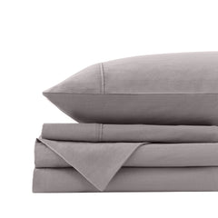 Royal Comfort Vintage Washed 100% Cotton Sheet Set King - Grey-1951134890225438725