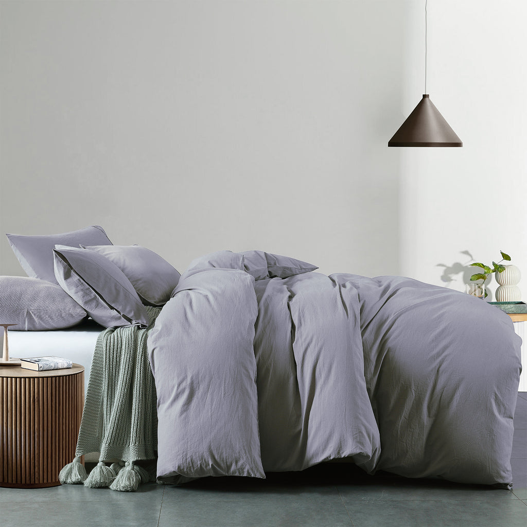 Royal Comfort Vintage Washed 100% Cotton Quilt Cover Set Bedding Ultra Soft-1951134908806205441