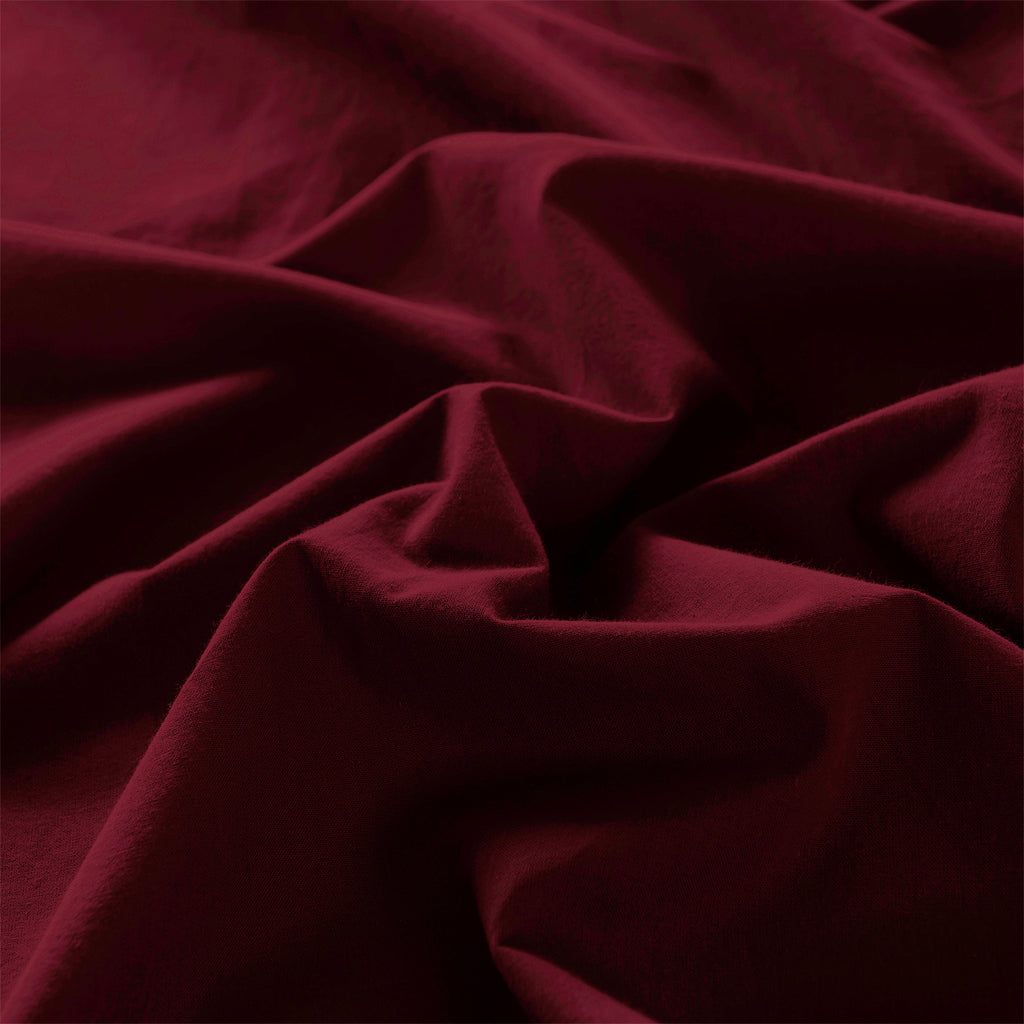 Royal Comfort Vintage Washed 100 % Cotton Quilt Cover Set Single - Mulled Wine-1951134831647789061