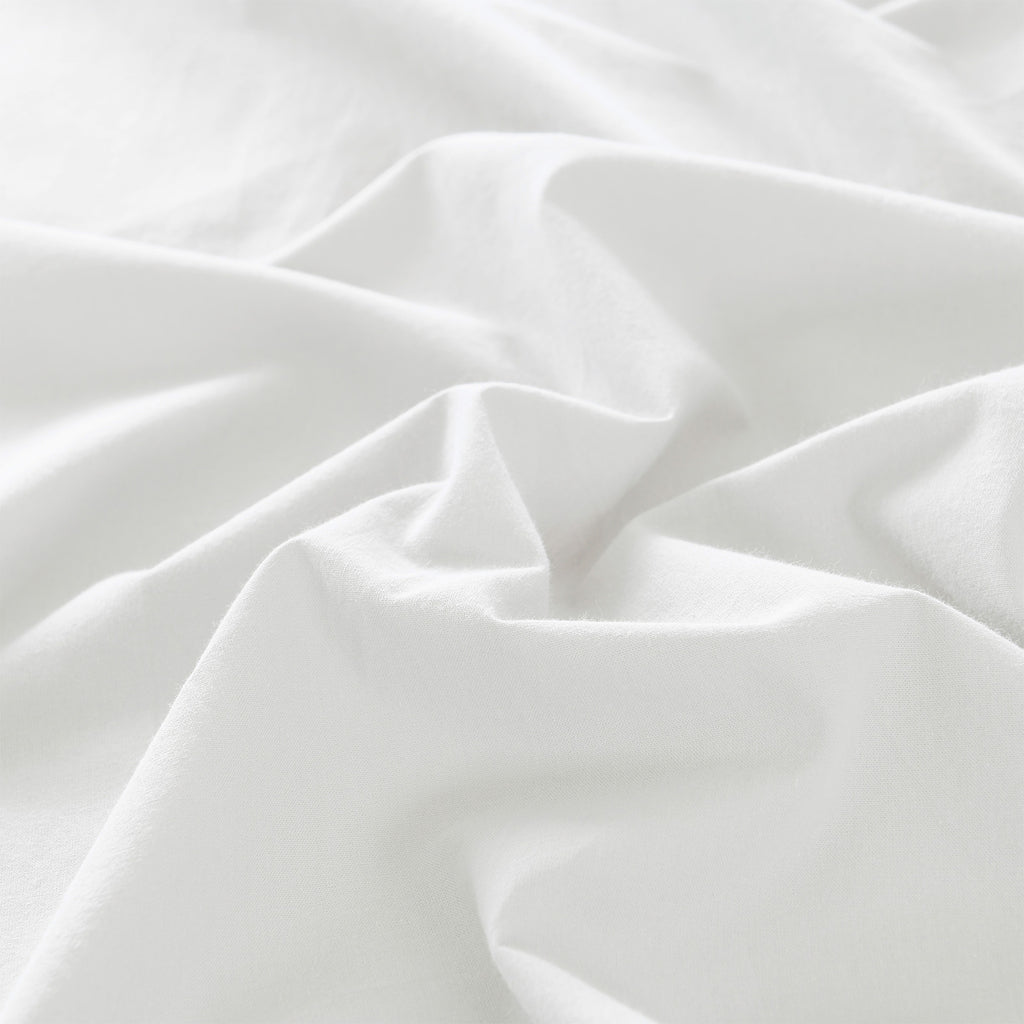 Royal Comfort Vintage Washed 100 % Cotton Quilt Cover Set King - White-1951134833661054982