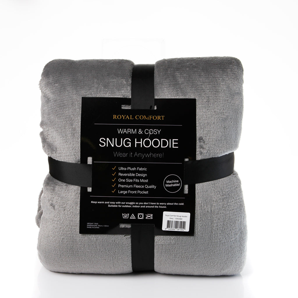 Royal Comfort Snug Hoodie - Grey-1951134893165645828