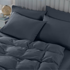 Royal Comfort Bamboo Cooling 2000TC 6-Piece Combo Set -Queen-Charcoal-1951134847267377154
