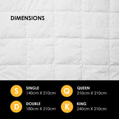 Royal Comfort 800GSM Silk Quilt - Double-1951134843777716229