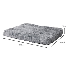 PaWz Replaceable Pet Bed Cover Plush XXL Charcoal XX-Large-1954802548951093250
