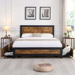 Levede Metal Bed Frame Double Mattress-1954802935095496711