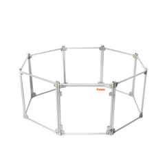 Pawz Pet Playpen Transparent Acrylic Clear Folding Dog Fence Kennel 8 Panel-1954802350375964672