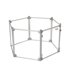 Pawz Pet Playpen Transparent Acrylic Clear Folding Dog Fence Kennel 6 Panel-1954802349851676672