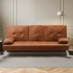 Levede Sofa Bed Adjustable Recliner Brown-1954803010827849734