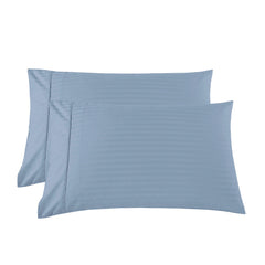 KENSINGTON 1200TC COTTON SHEET SET IN STRIPE-DOUBLE - CHAMBRAY(BLUE)-1951134850039812101