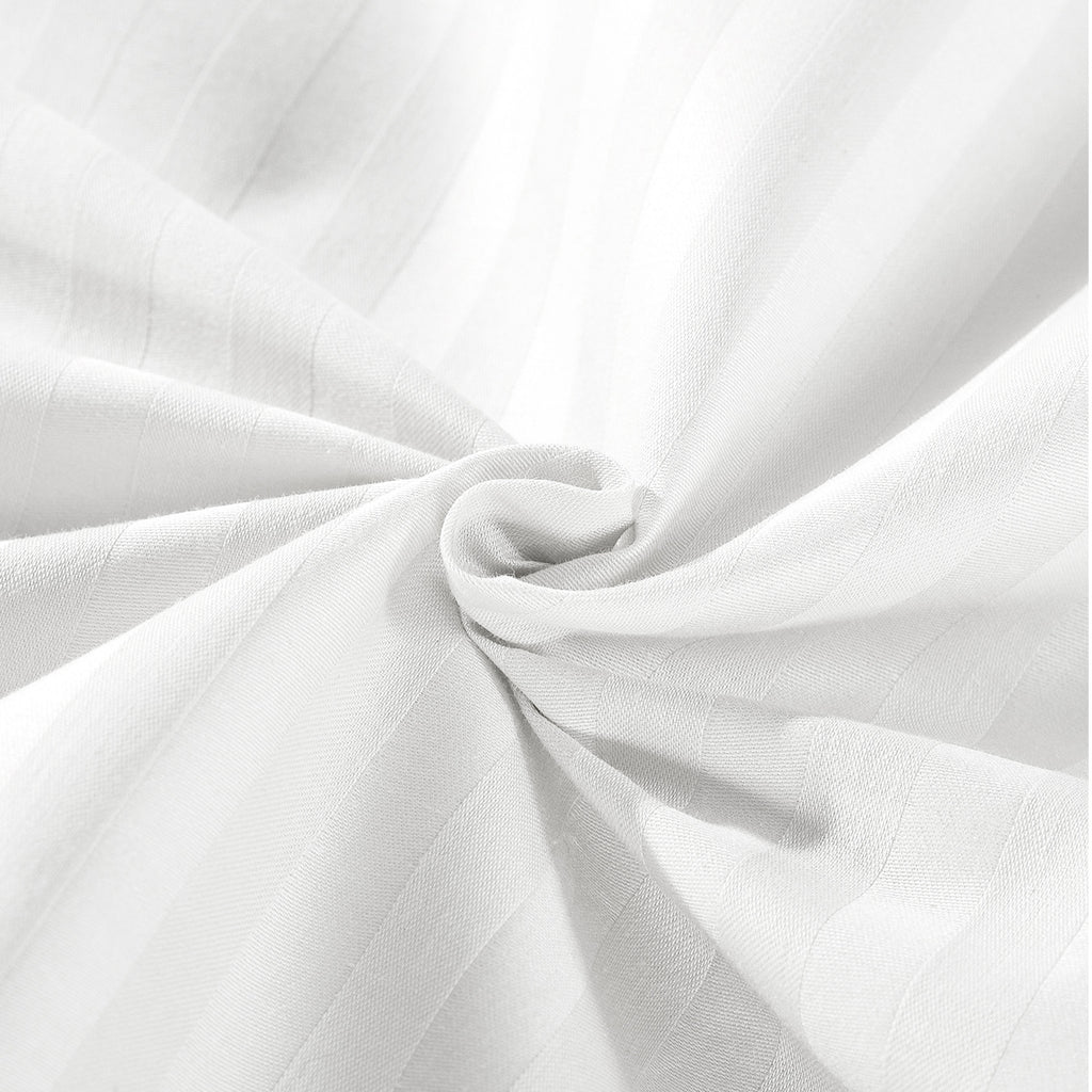 KENSINGTON 1200TC COTTON SHEET SET IN STRIPE-QUEEN - WHITE-1951134850245332999