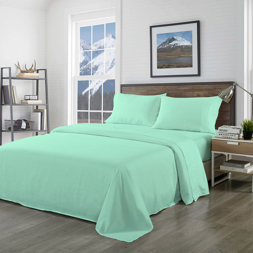 Royal Comfort Bamboo Blended Sheet Set Green Mist - King-1951134852497674240
