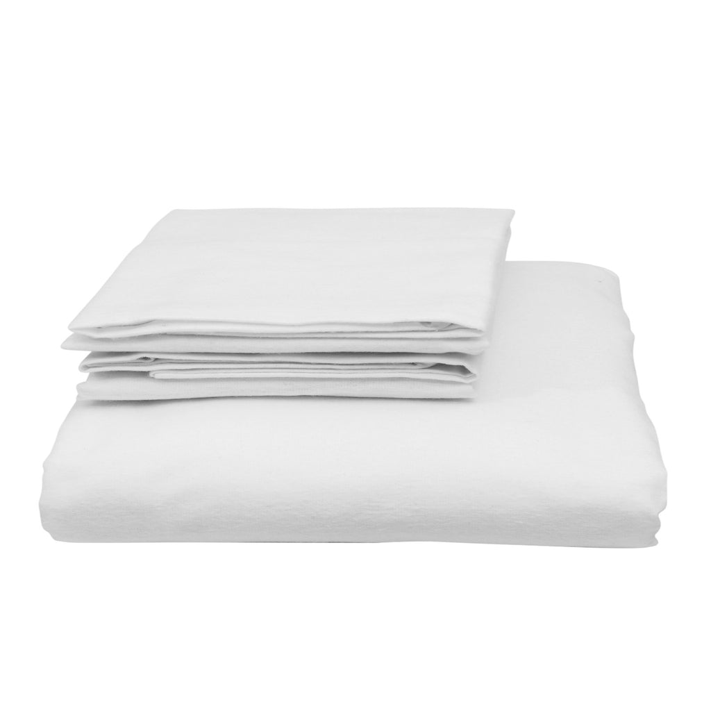 Royal Comfort Blended Bamboo Quilt Cover Sets -White-Double-1951134818729332738