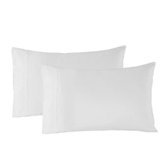 Royal Comfort Blended Bamboo Quilt Cover Sets -White-Queen-1951134819299758084